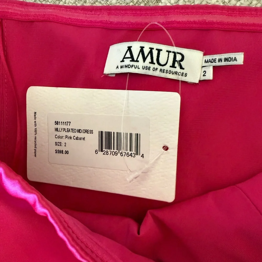 AMUR Strapless Pink Dress - Picture 6 of 10